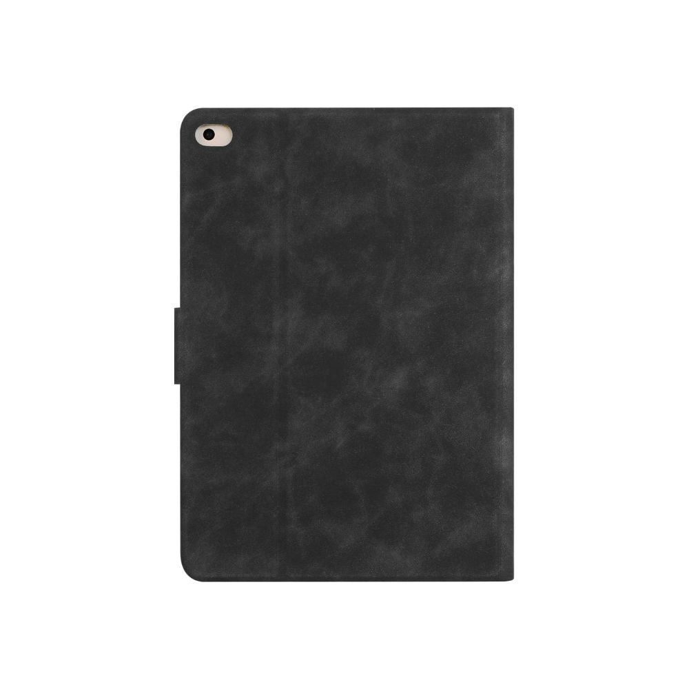 Black leather wallet flip case for iPad Pro 11 inch with Apple Pencil holder

