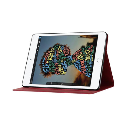 ipad leather wallet case for mini 1 2 3 4 5 6, ipad pro 12.9 red folded