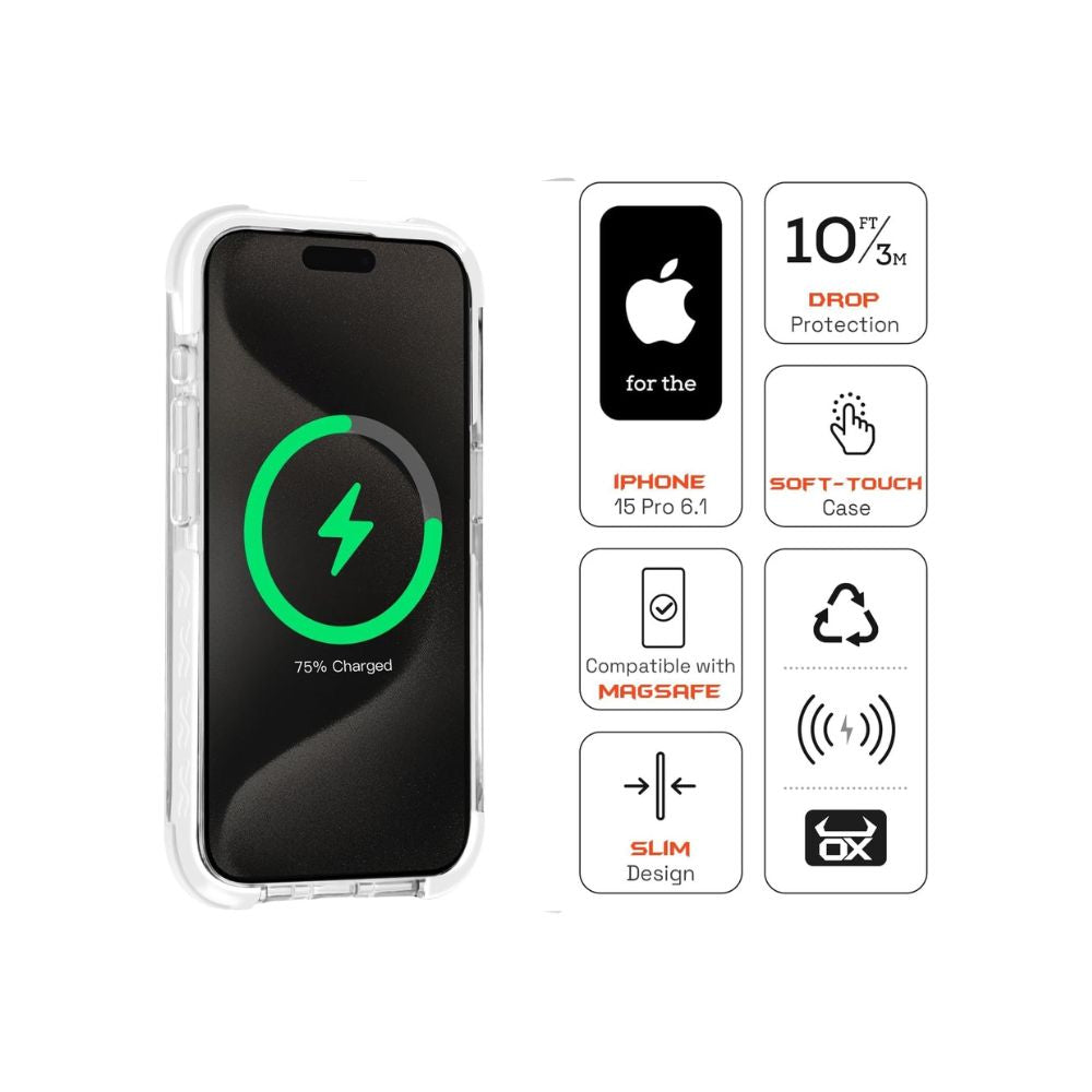 iphone 15 pro case mist white specs