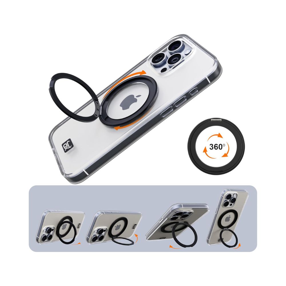 iphone 15 pro max wolf white case ring stand