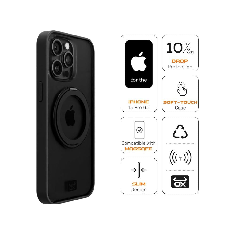 iphone 15 pro case bear black specs