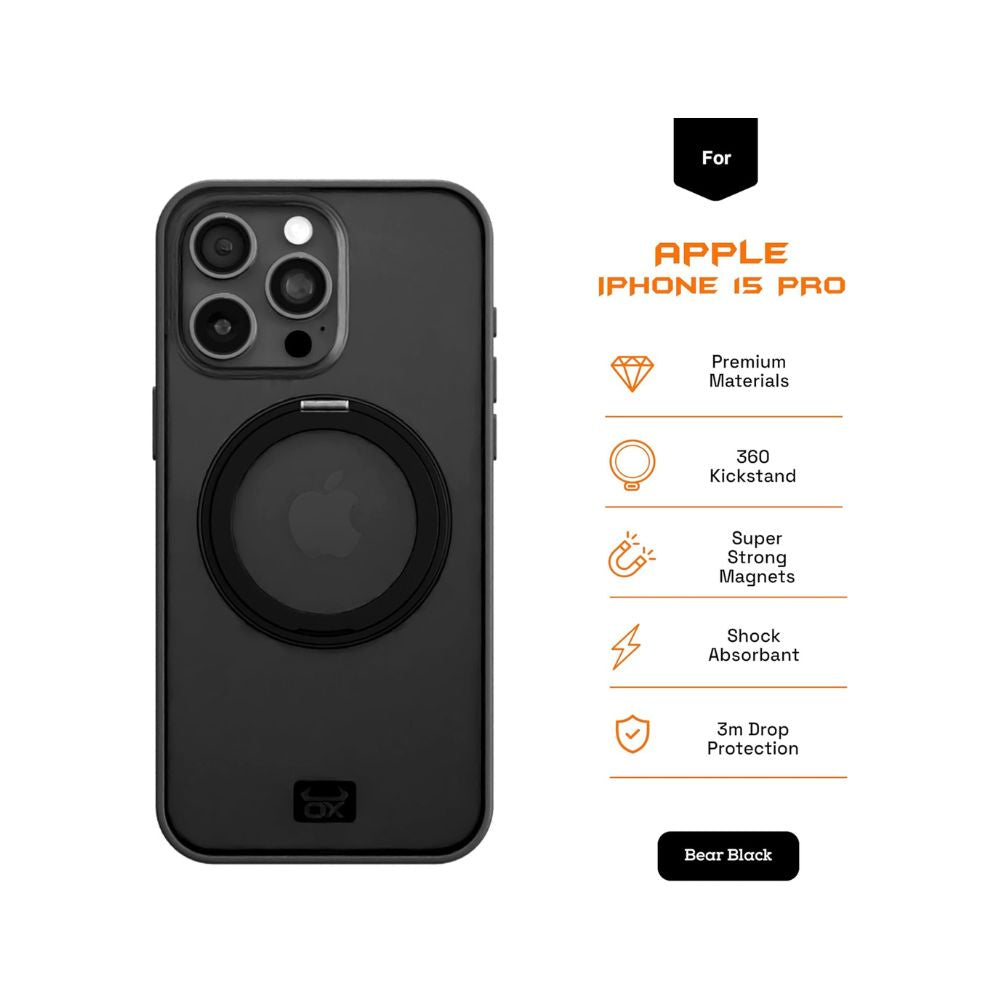 iphone ox ring bear black case specs