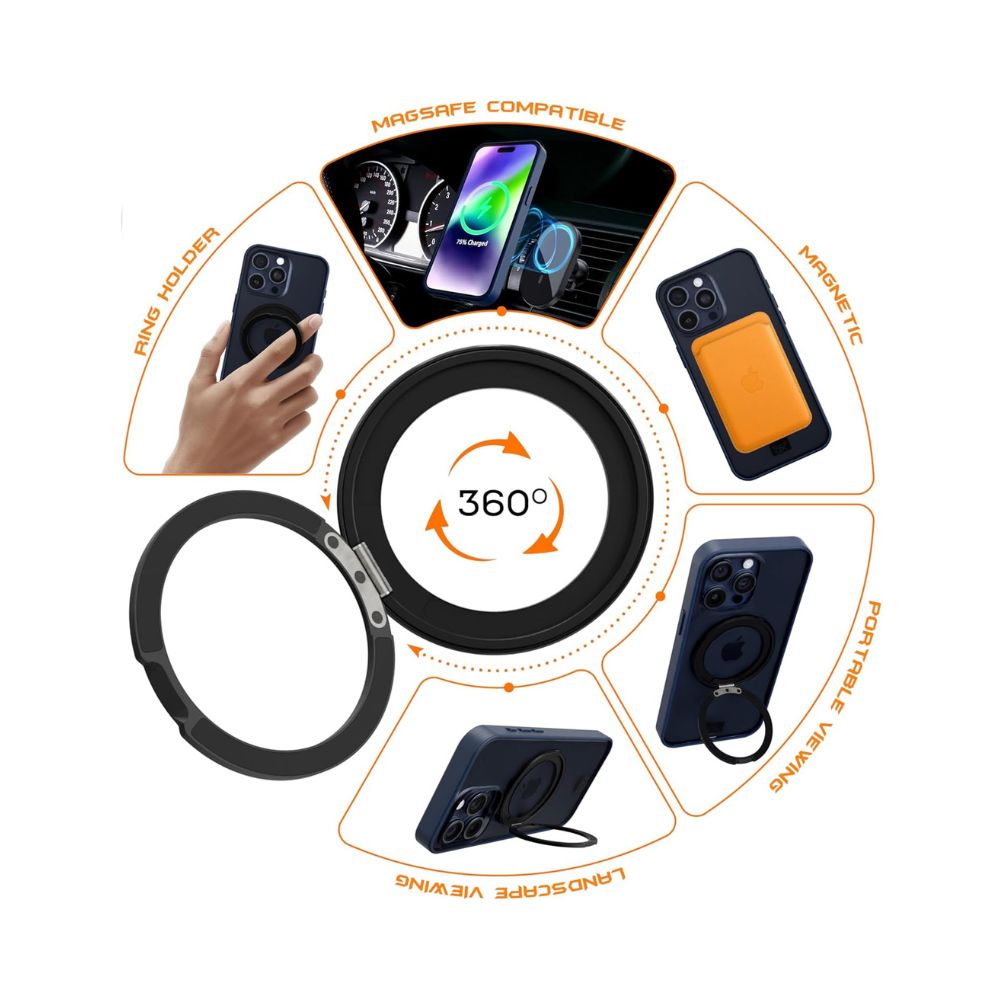 360 degree rotation ring