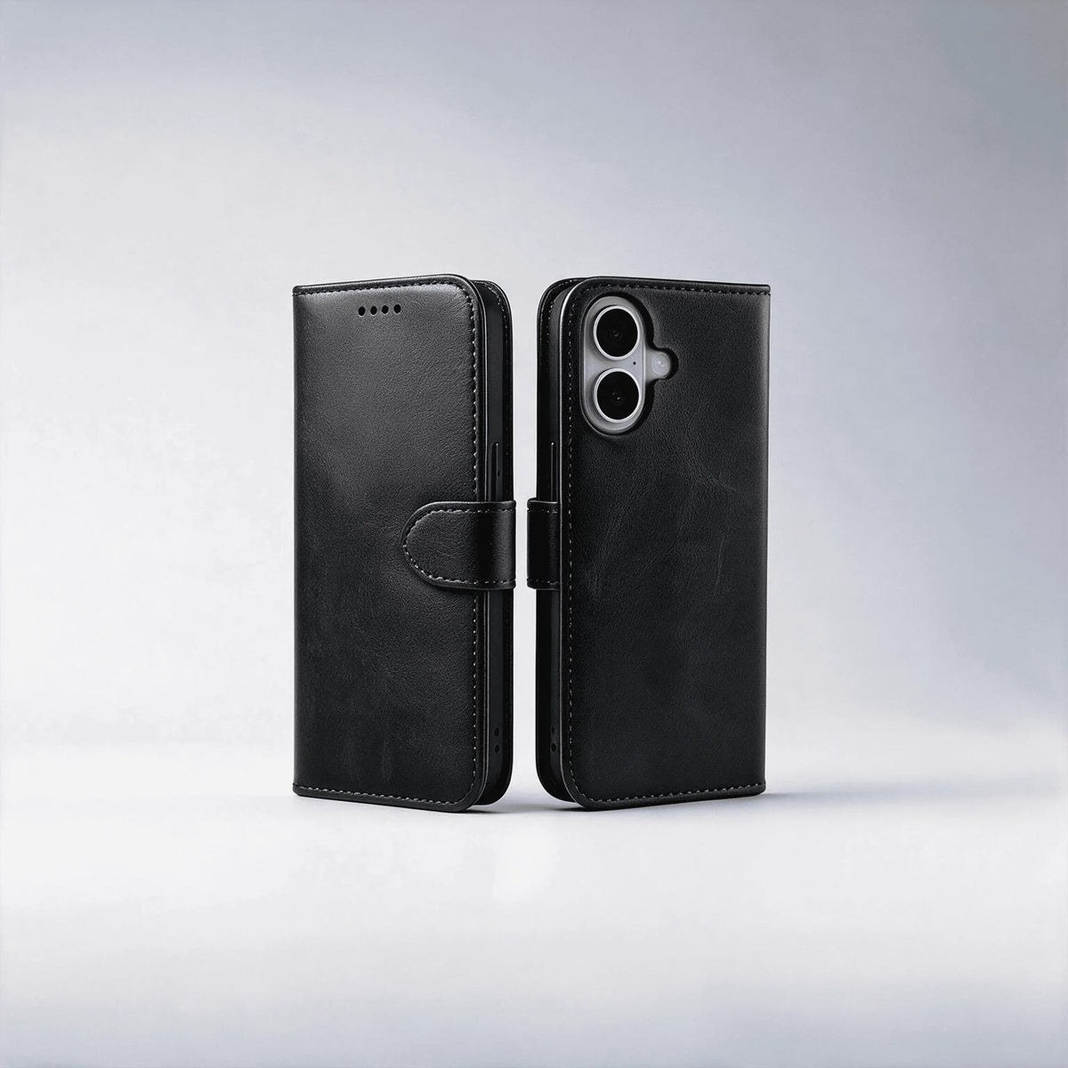 iPhone 16 Series Book Flip Case Leather Wallet