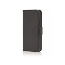 iPhone 16 Book Flip Case Black Leather Wallet