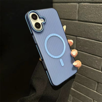 iphone 16 16 plus corrugated case light blue