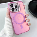 iPhone 16 Pro Max Hard Case With KickStand Pink MagSafe Compatible