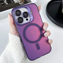 iPhone 16 Pro Max Hard Case With KickStand Purple MagSafe Compatible