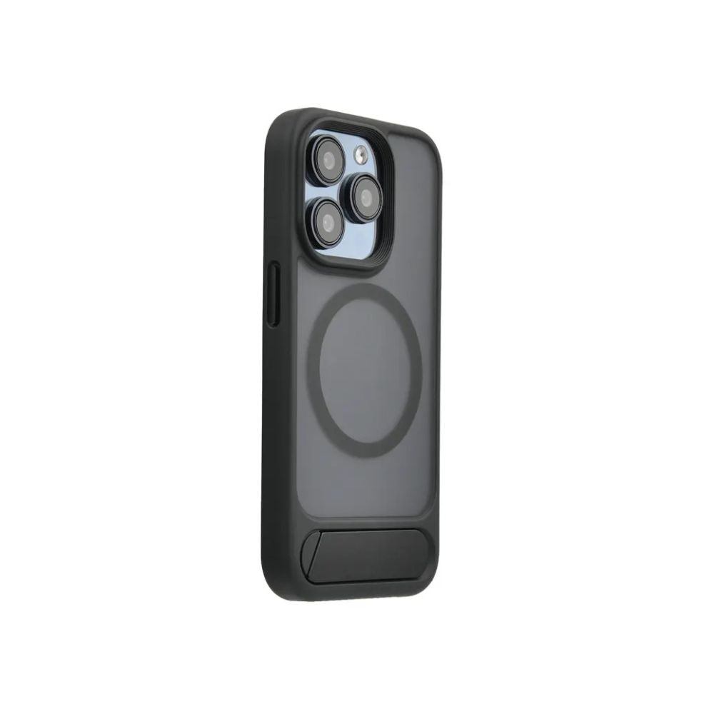 iPhone 16 pro case with magsafe and kickstand black side