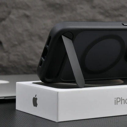 iPhone 16 pro case with magsafe and kickstand on top of box