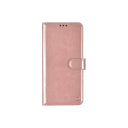 iPhone 16 Book Flip Case Rose Gold Leather Wallet