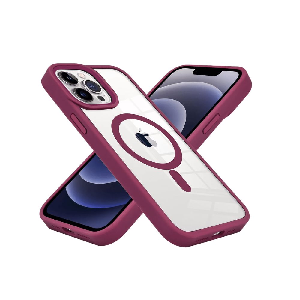 iphone 16 vibe magsafe case wine red