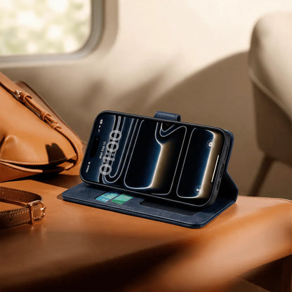 iPhone 18/17 Series Book Flip Case Leather Wallet