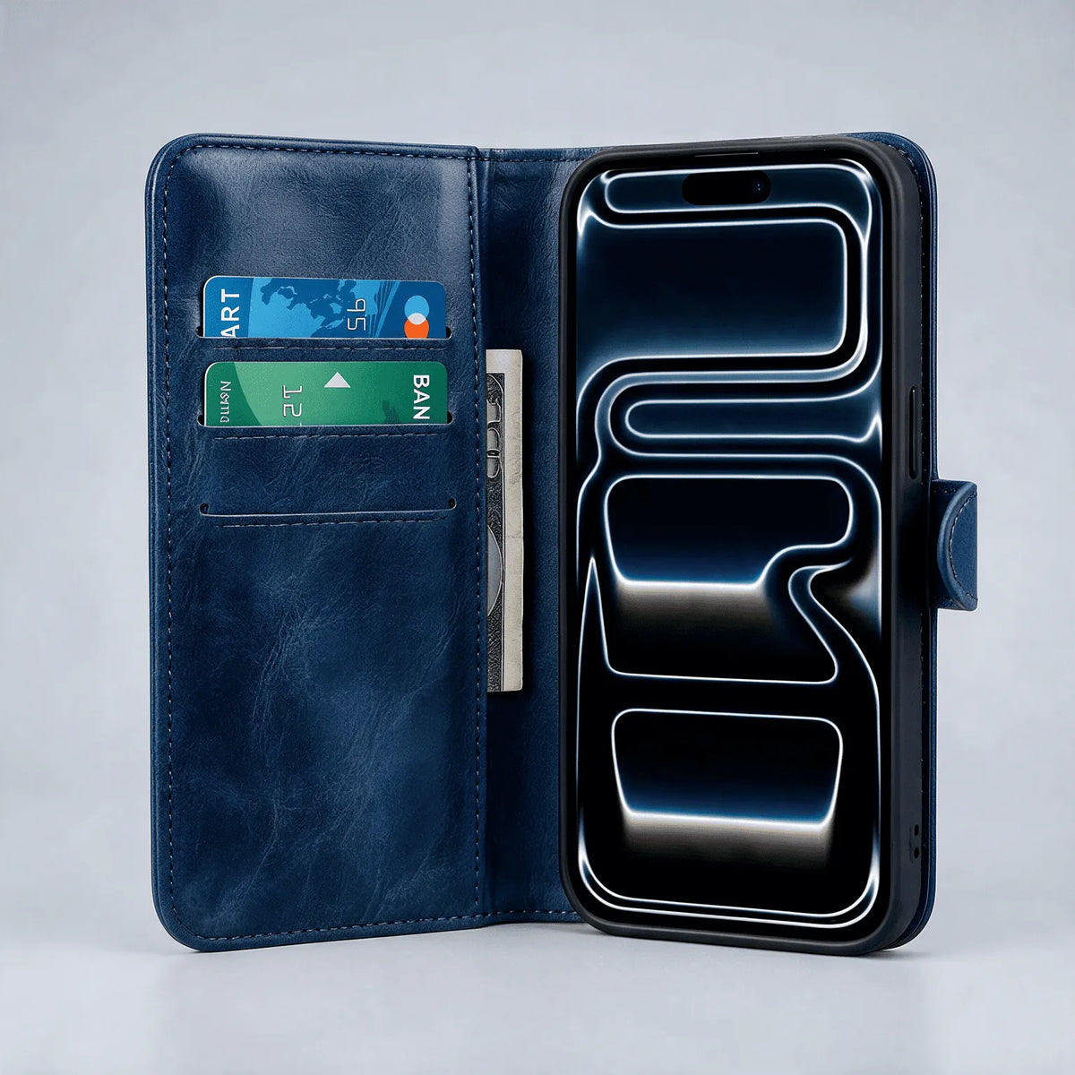 iPhone 18/17 Series Book Flip Case Leather Wallet