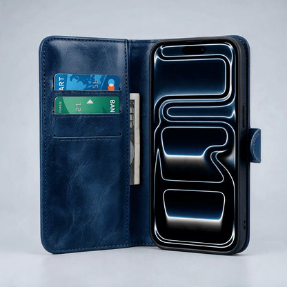 iPhone 18/17 Series Book Flip Case Leather Wallet
