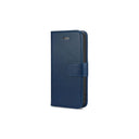 iPhone 6/7/8/SE Book Flip Case Navy Leather Wallet