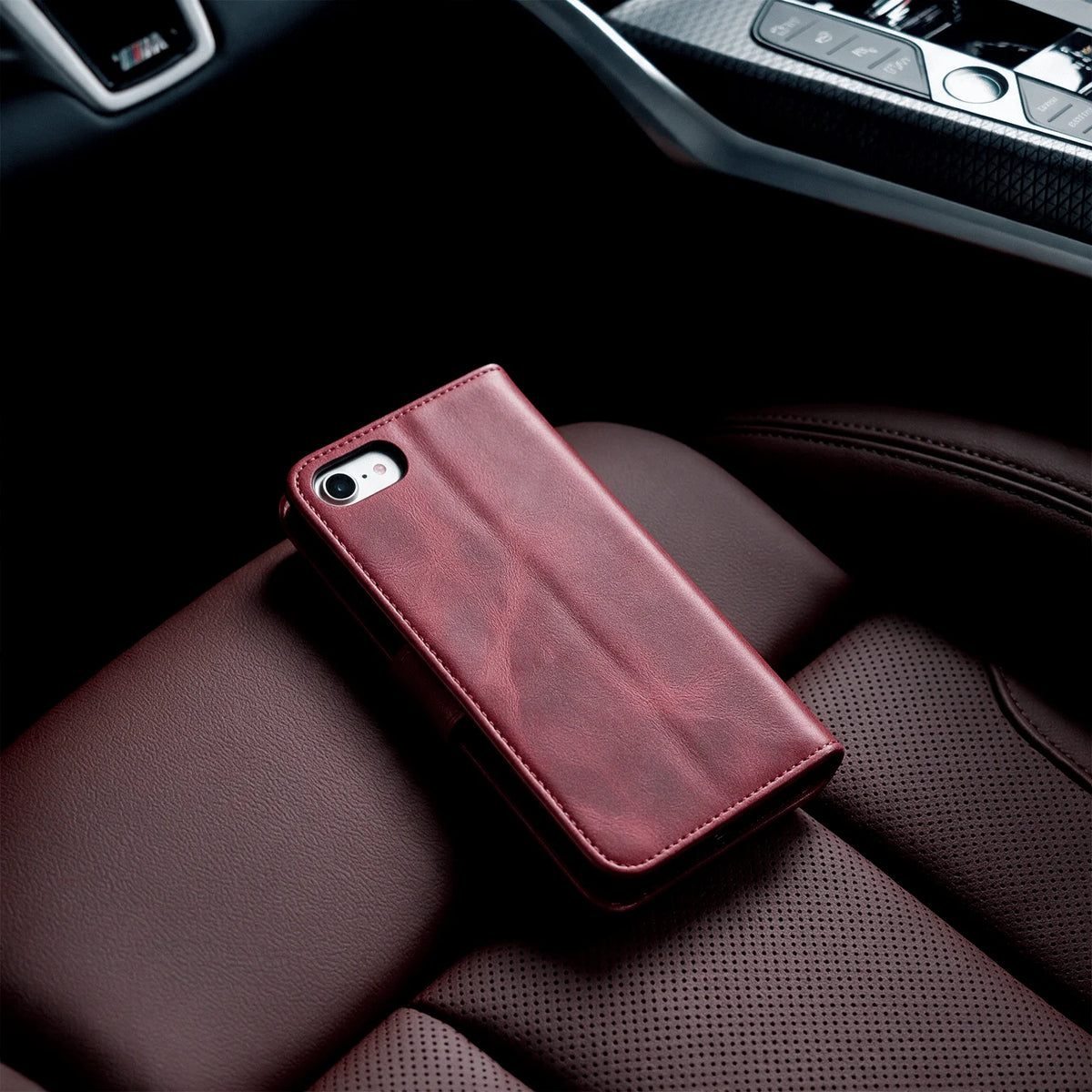 iPhone 17e / 16e Book Flip Case Leather Wallet