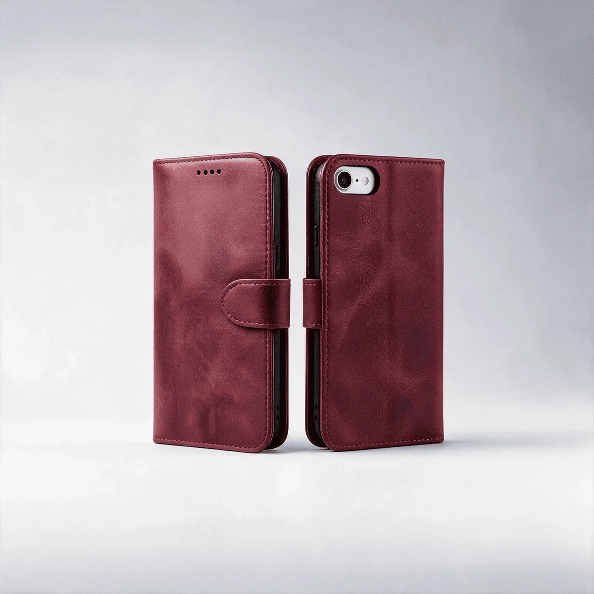 iPhone 17e / 16e Book Flip Case Leather Wallet