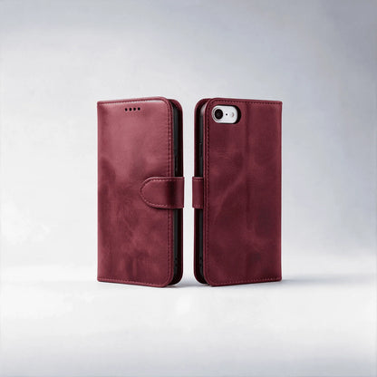 iPhone 17e / 16e Book Flip Case Leather Wallet