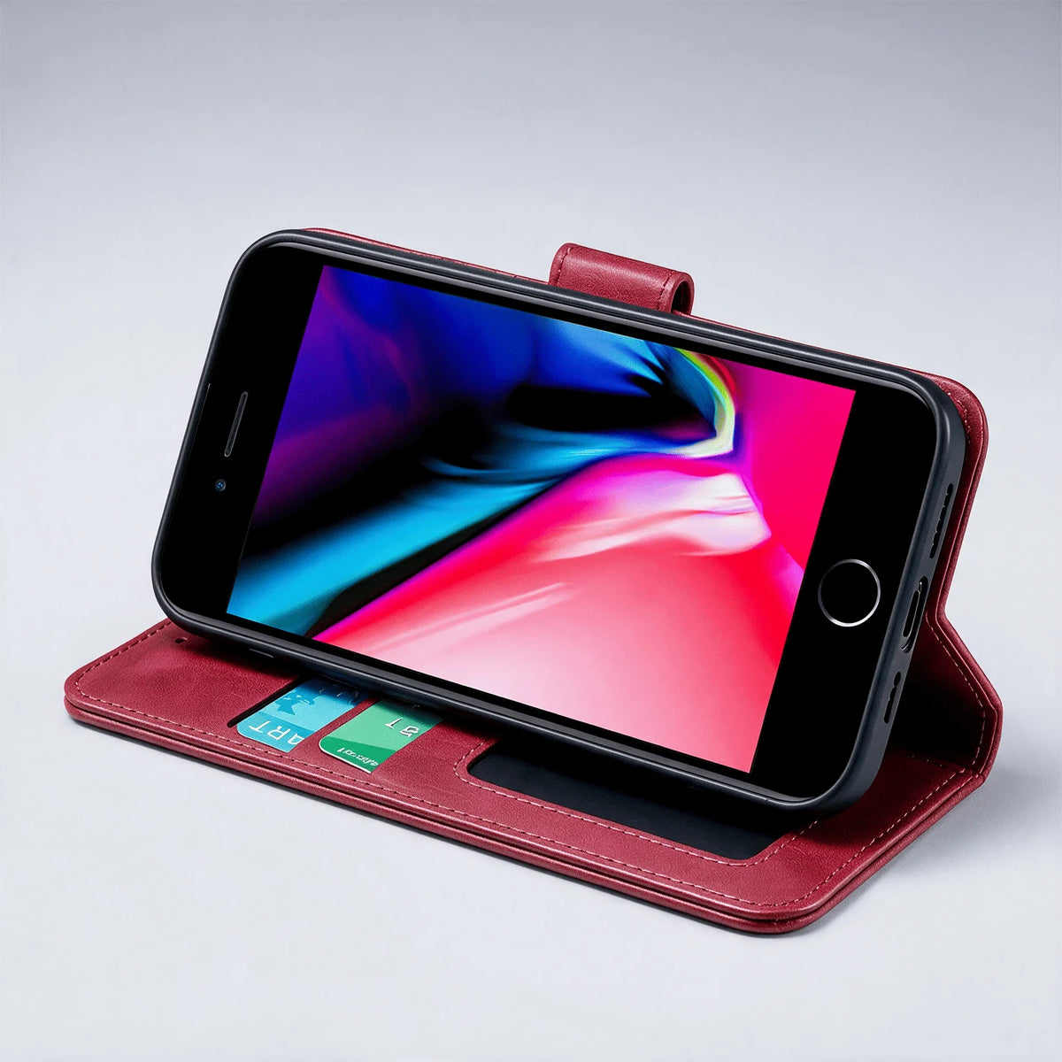 iPhone 17e / 16e Book Flip Case Leather Wallet