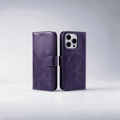 iPhone 16 Series Book Flip Case Leather Wallet