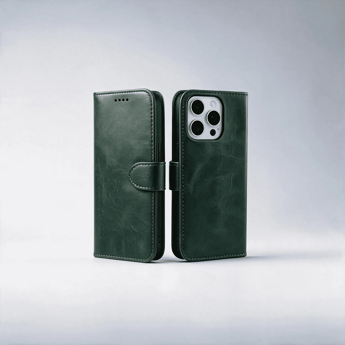 iPhone 16 Series Book Flip Case Leather Wallet