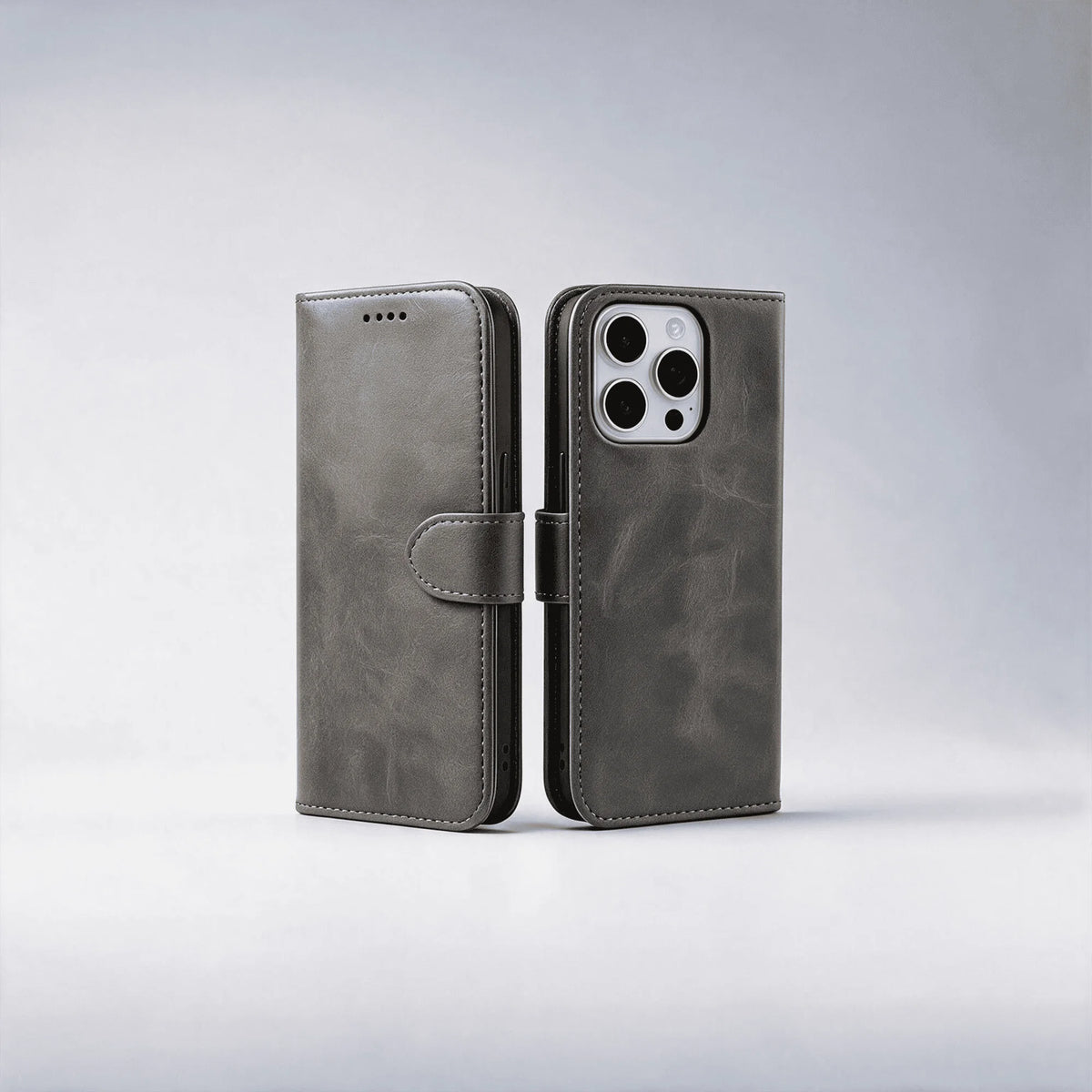 iPhone 16 Series Book Flip Case Leather Wallet