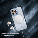 iPhone Corrugated Case with MagSafe Light Blue