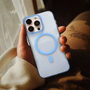 iPhone Corrugated Case with MagSafe Light Blue