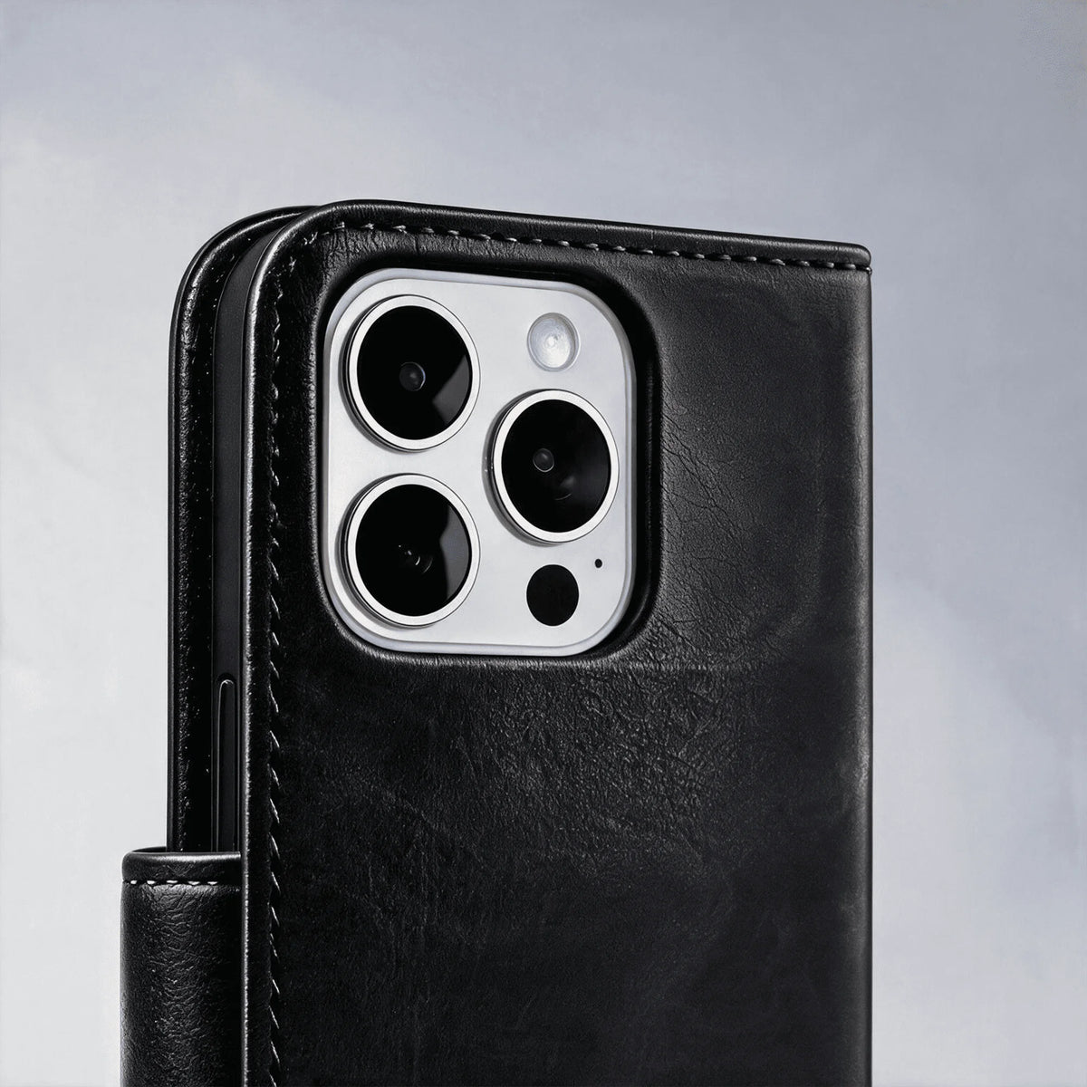 iPhone 16 Series Book Flip Case Leather Wallet
