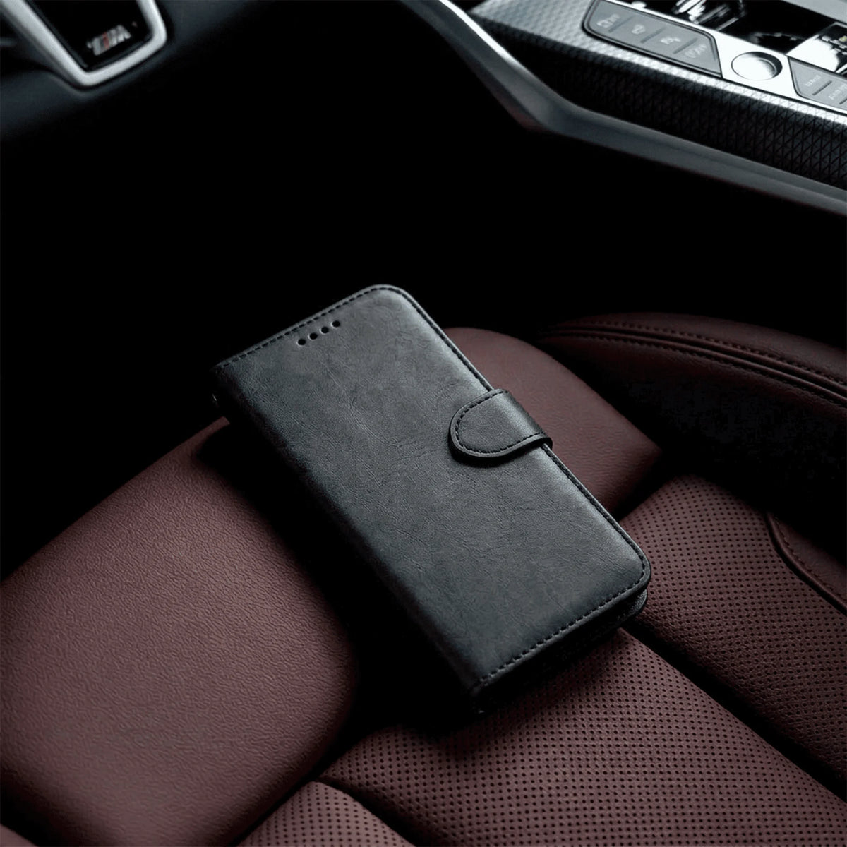iPhone 16 Series Book Flip Case Leather Wallet