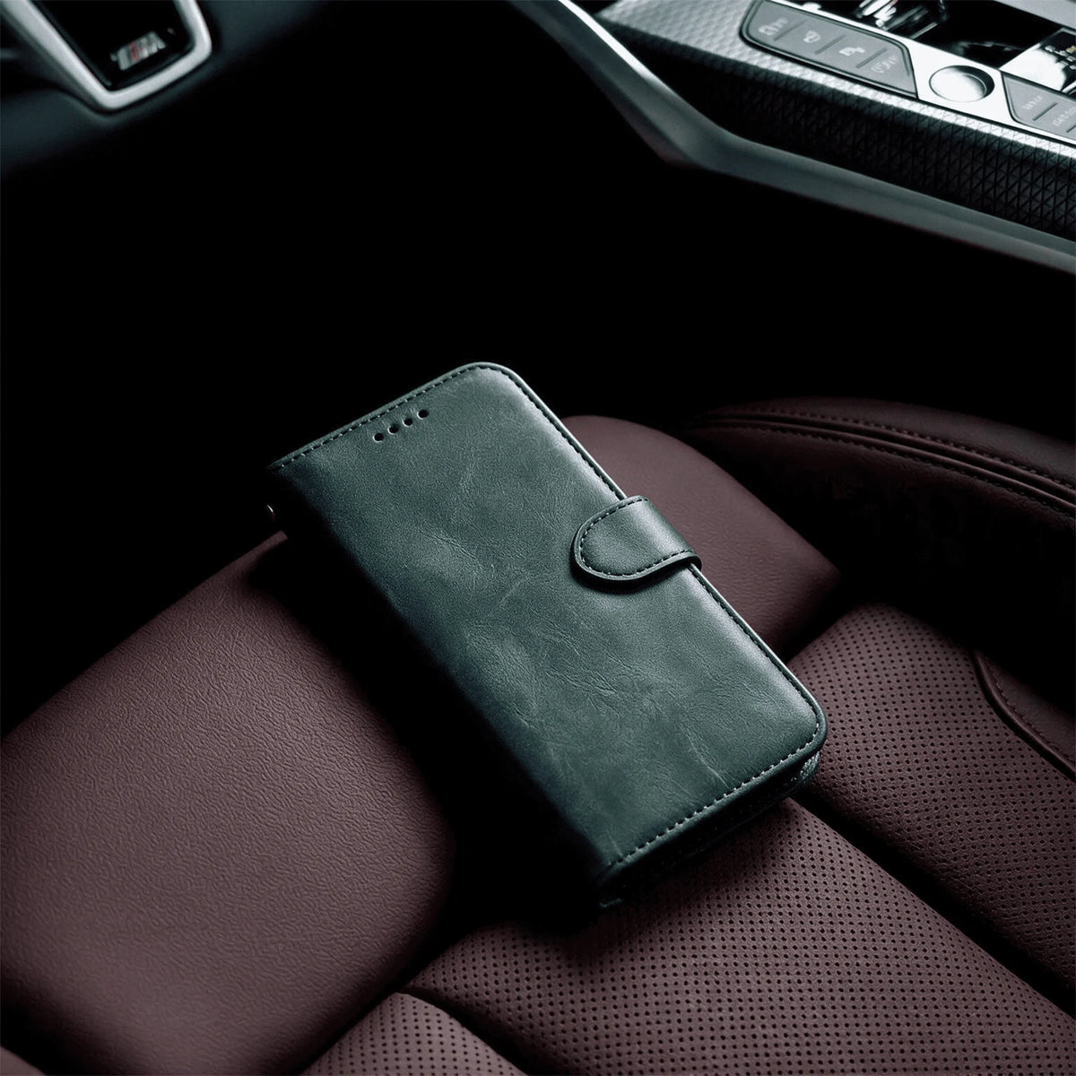 iPhone 16 Series Book Flip Case Leather Wallet
