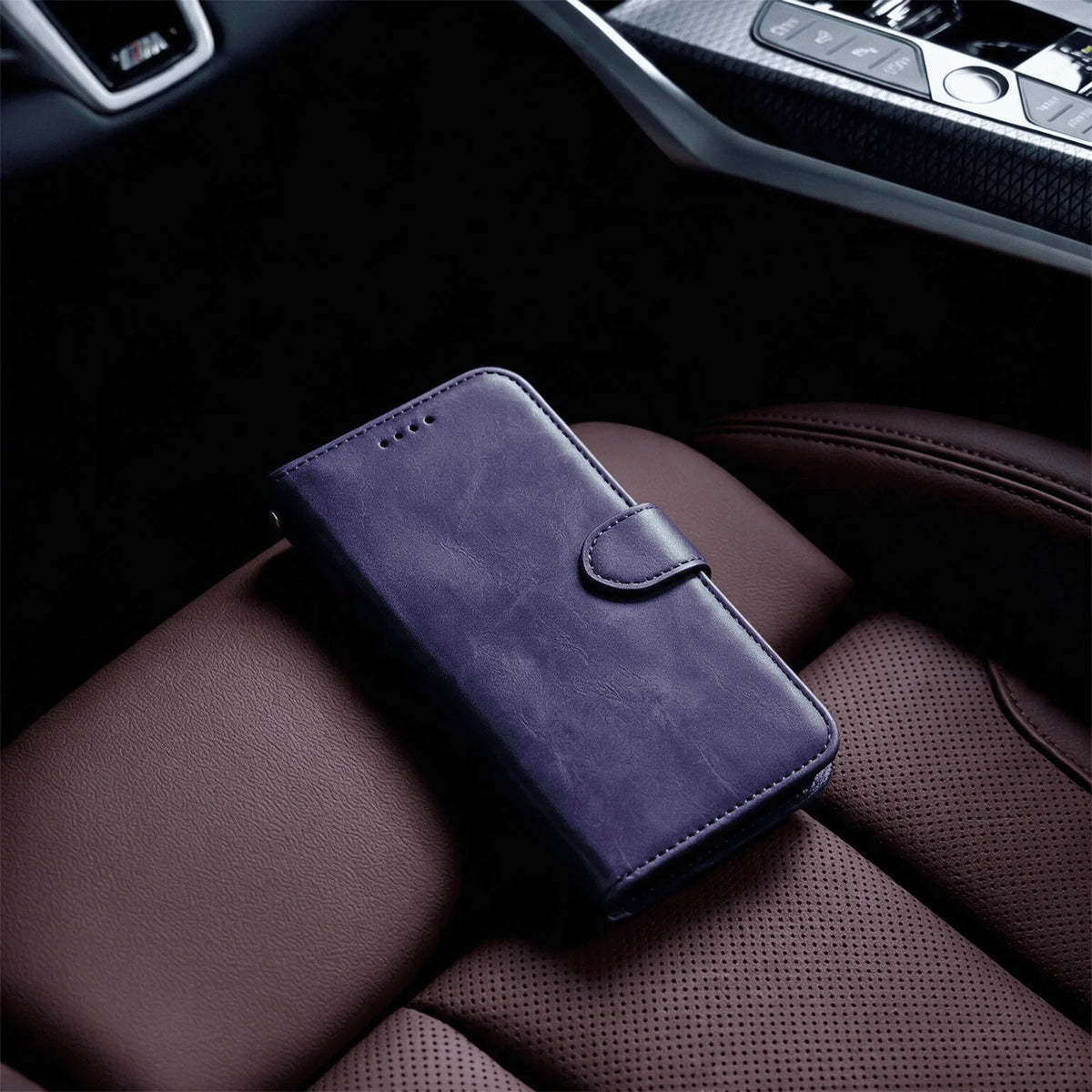 iPhone 16 Series Book Flip Case Leather Wallet