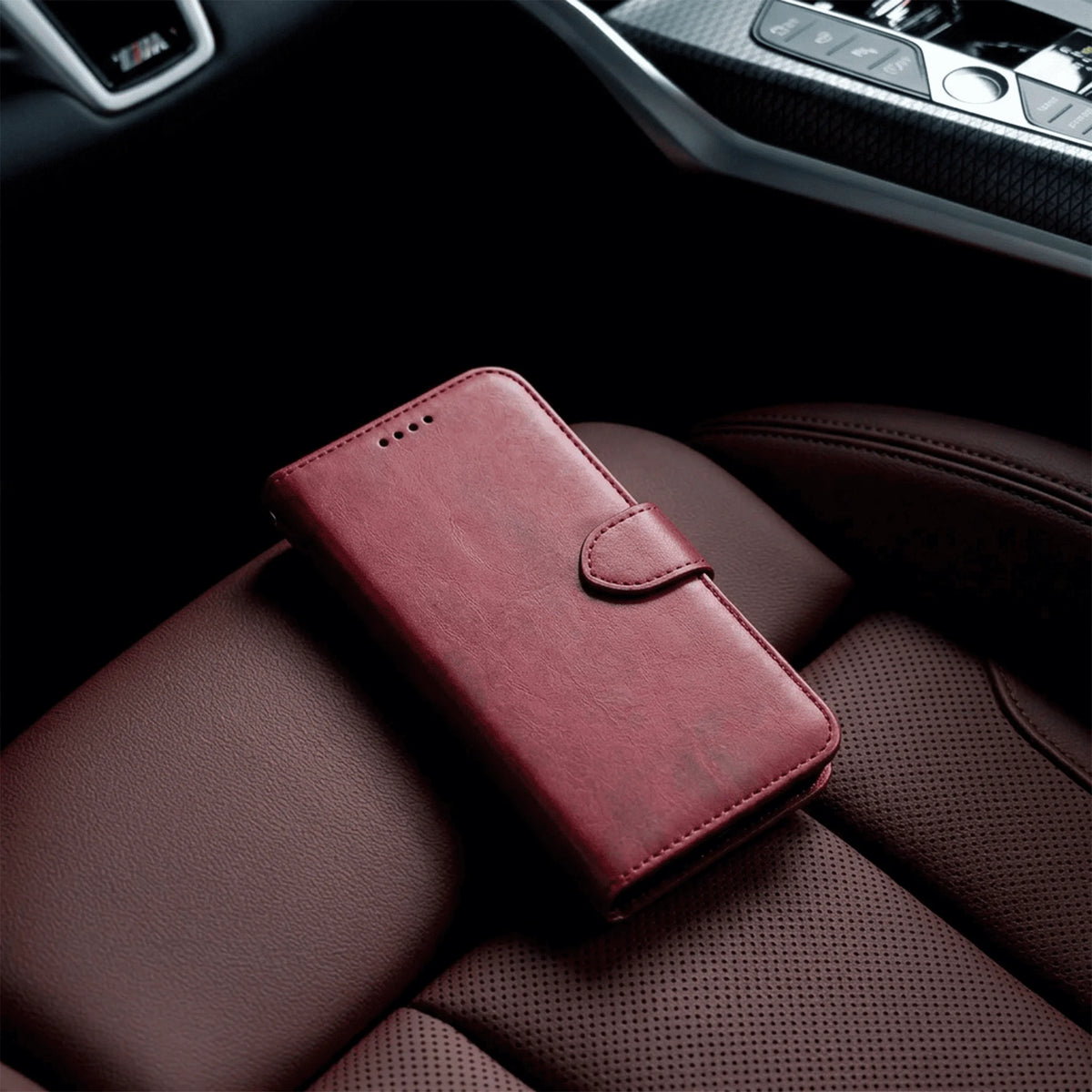 iPhone 16 Series Book Flip Case Leather Wallet
