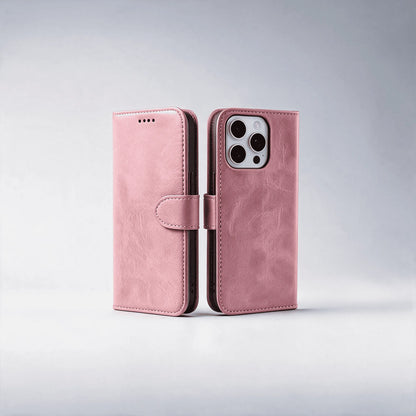 iPhone 16 Series Book Flip Case Leather Wallet
