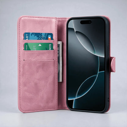 iPhone 16 Series Book Flip Case Leather Wallet