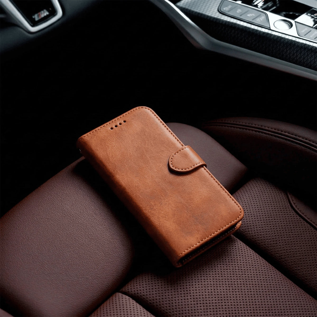 iPhone 16 Series Book Flip Case Leather Wallet
