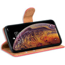 iPhone X/XS Book Flip Case Red Leather Wallet