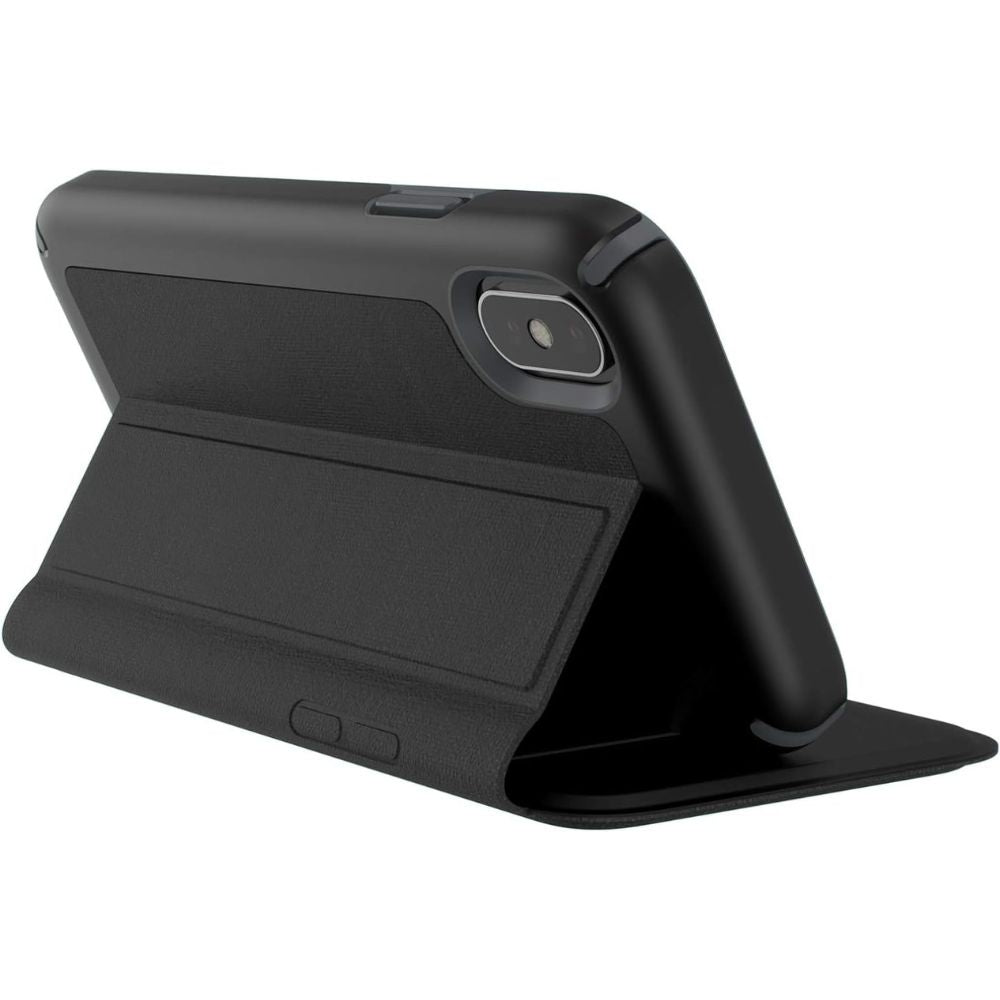iphone x xs book case black folded