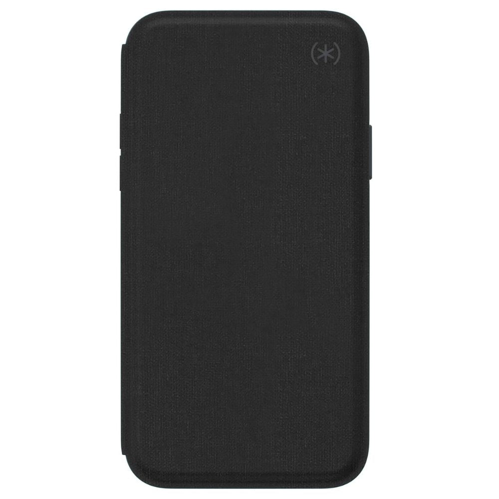 iphone x xs book case black front