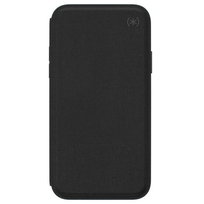 iphone x xs book case black front