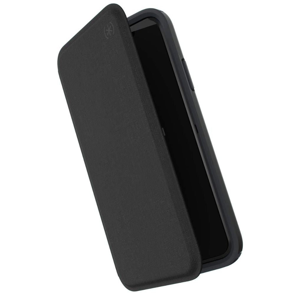 iphone x xs book case black side