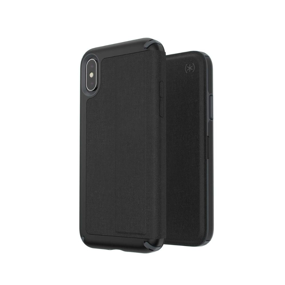 iphone x xs book case black