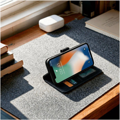 iPhone X / XS / XR / XS Max Book Flip Case Leather Wallet