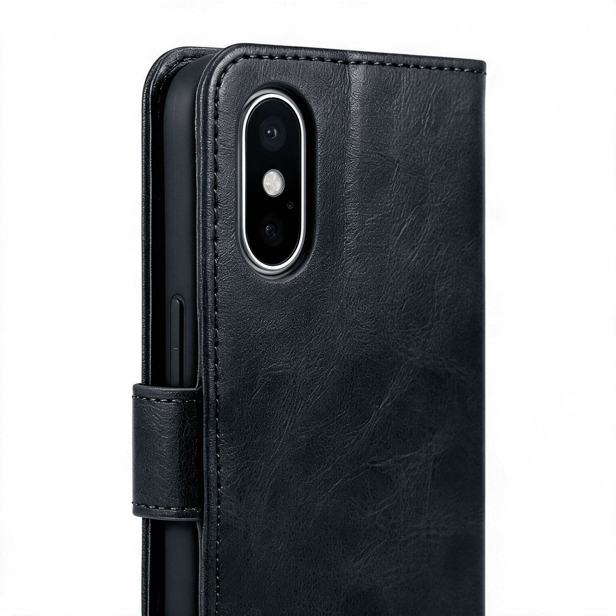 iPhone X / XS / XR / XS Max Book Flip Case Leather Wallet