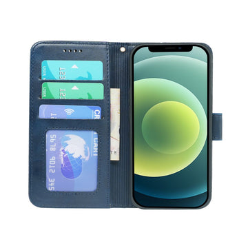 iPhone 12 Series Book Flip Leather Wallet Case with Card Holder