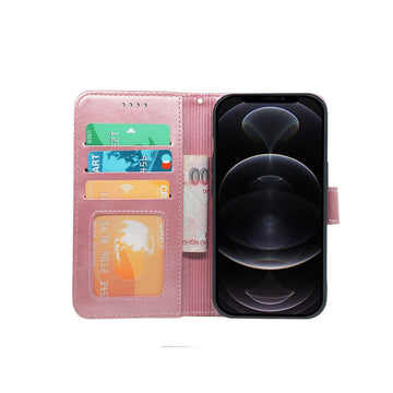iPhone 12 Series Book Flip Leather Wallet Case with Card Holder