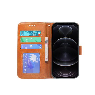 iPhone 13 / Plus / Pro / Pro Max Book Flip Case Leather Wallet