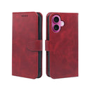 iPhone 16 / Plus / Pro / Pro Max Book Flip Case Leather Wallet