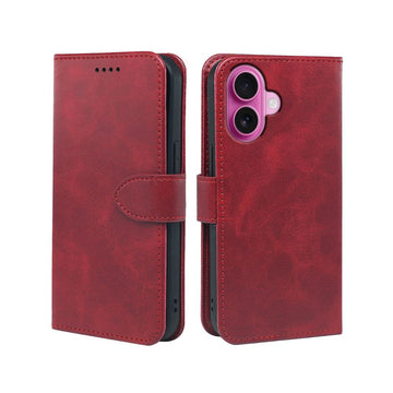 iPhone 16 / Plus / Pro / Pro Max Book Flip Case Leather Wallet